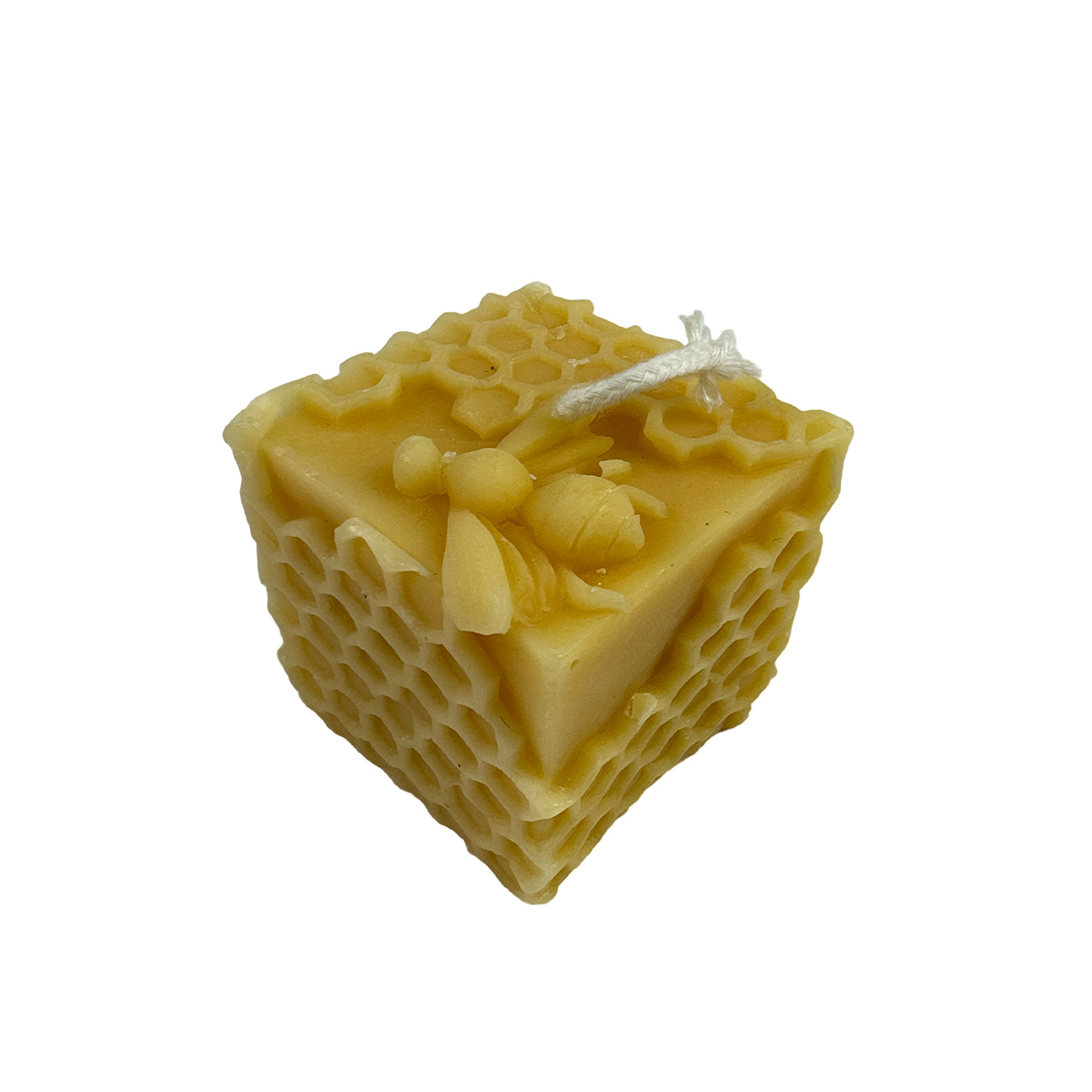 Kerze Quadratisch in Wabenform