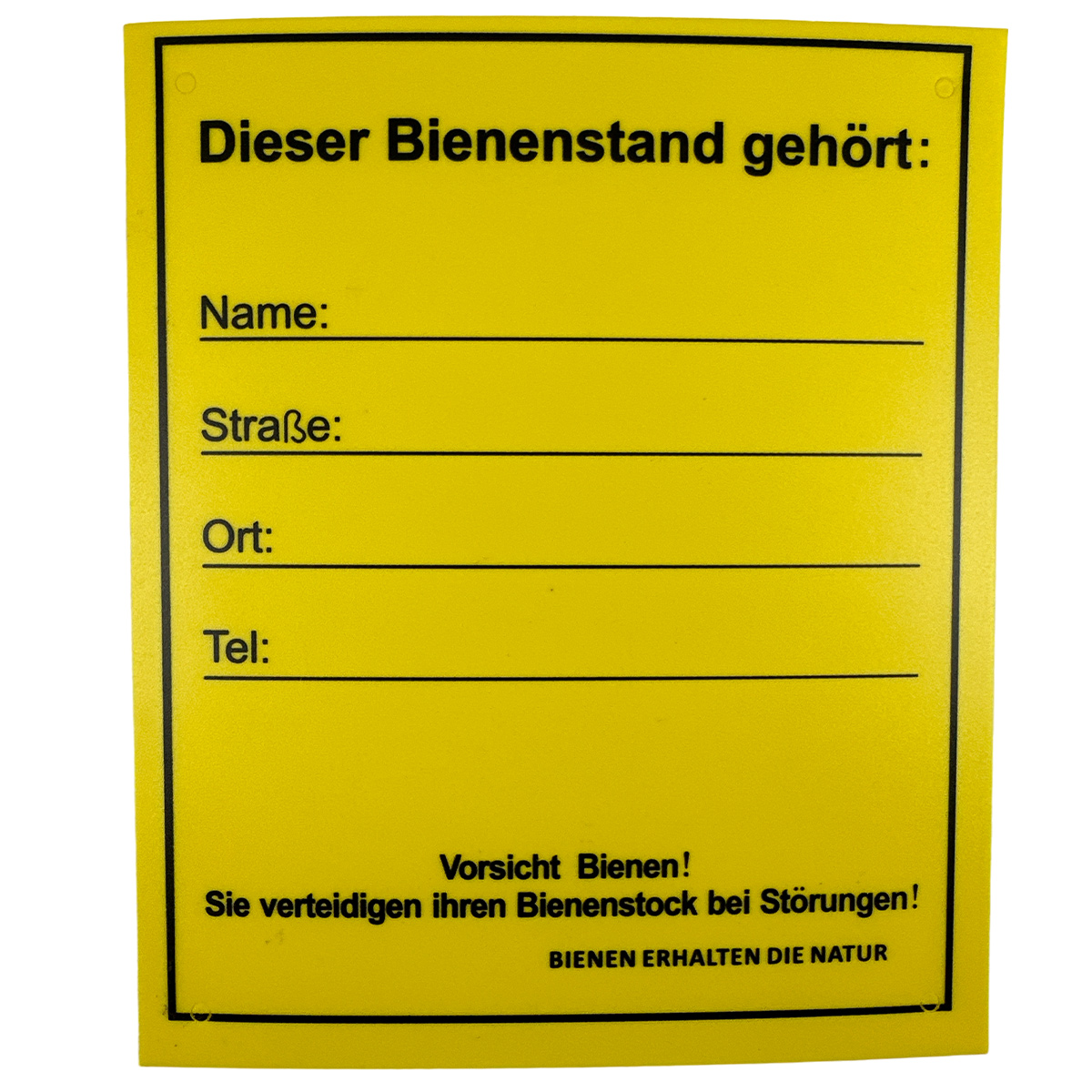 Infoschild "Bienenstand"