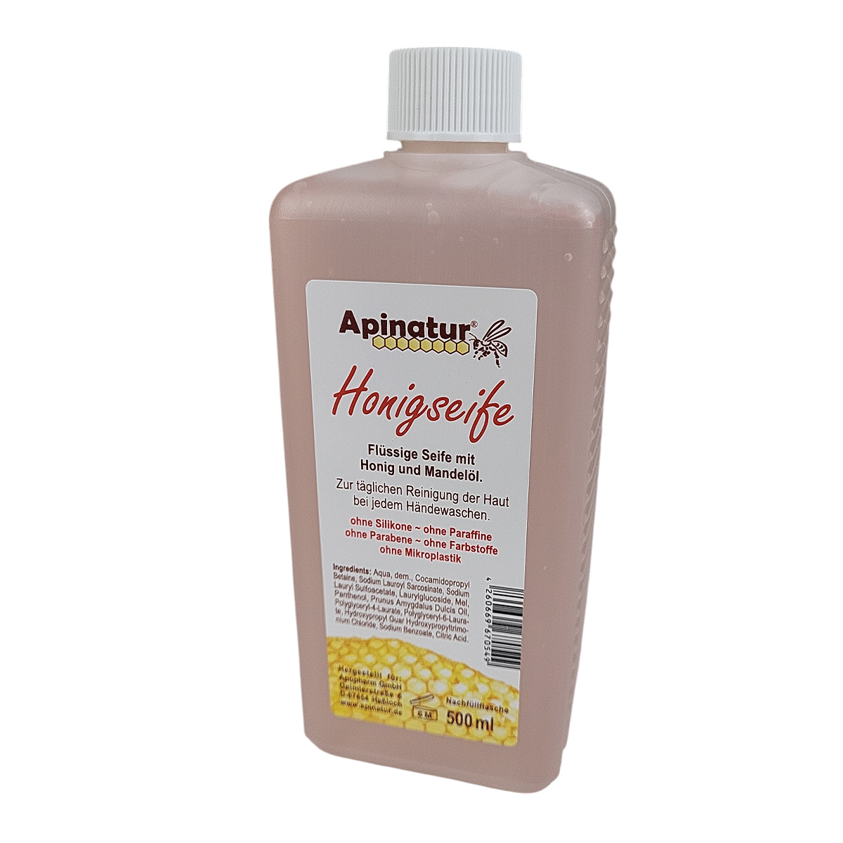 Honigseife flüssig, 500ml Nachfüllpack