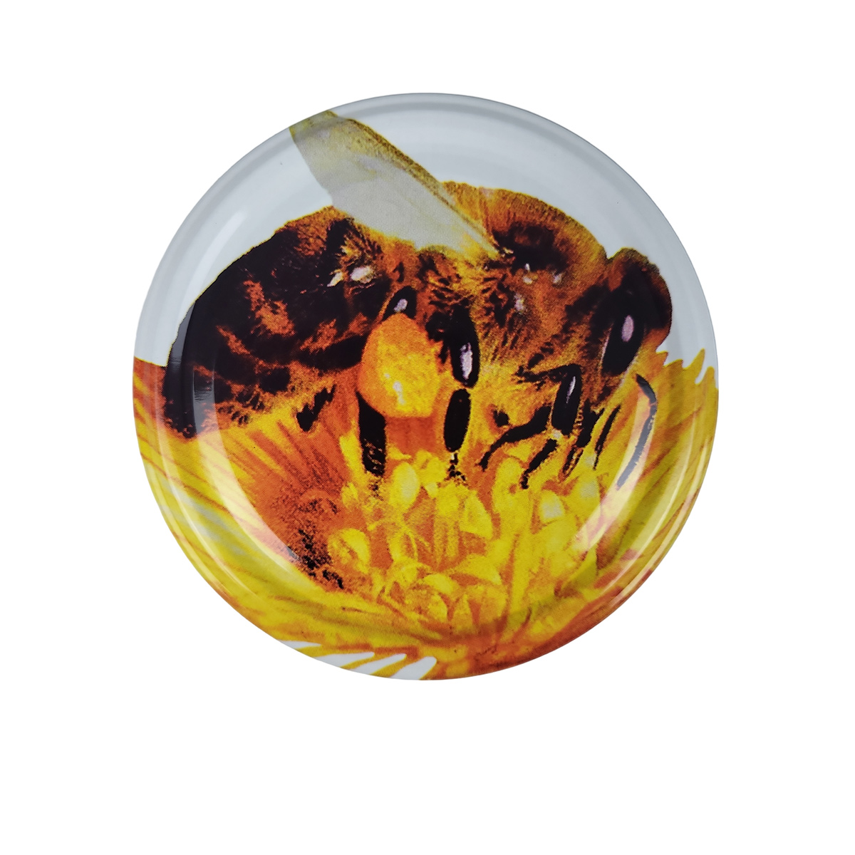 TO Rundglas Deckel mit Bienensymbol